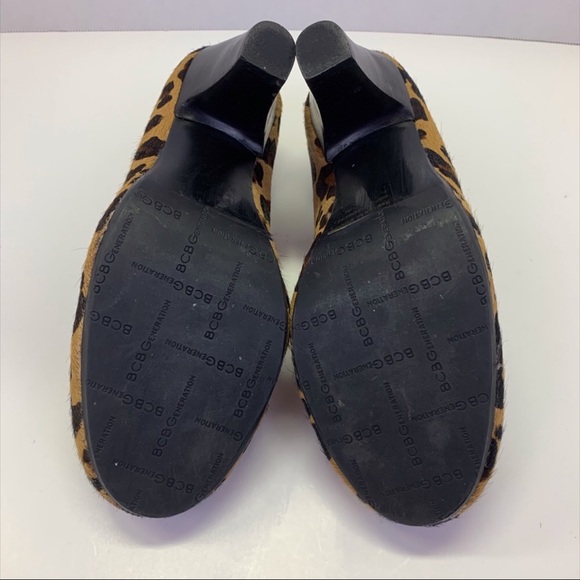 BCBG Cow Hair Cheetah Print Heels - Picture 6 of 6